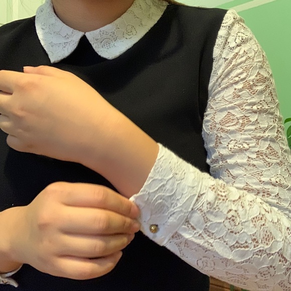 Modest Black Long Sleeve Dress - Picture 2 of 5